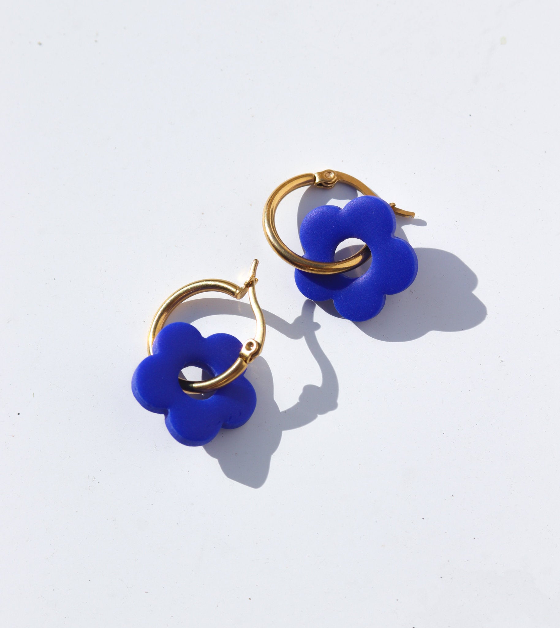 Small Flower Hoops