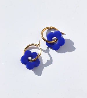 Small Flower Hoops